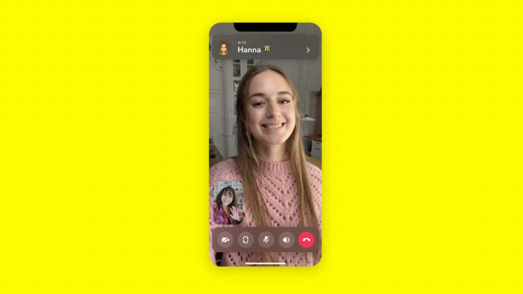 مكالمات الصوت والفيديو عبر سناب شات Snapchat