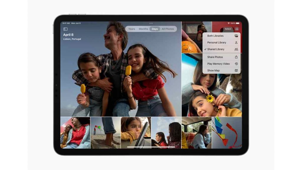 البومات الصور المشتركة - مميزات iPadOS 16