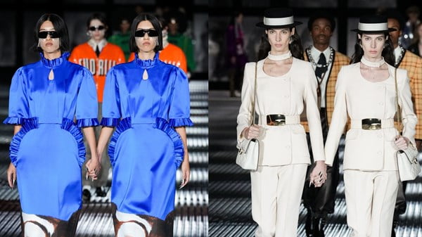 توائم Gucci يسرقون الأضواء في أسبوع الموضة في ميلانو لربيع وصيف 2023 توائم Gucci يسرقون الأضواء في أسبوع الموضة في ميلانو لربيع وصيف 2023