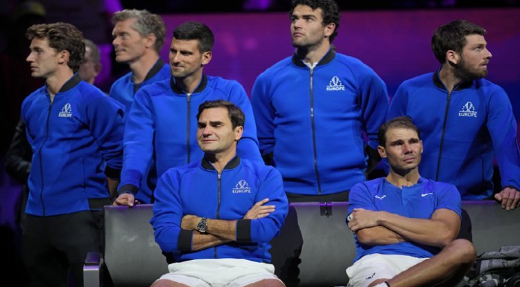 فيديومشهد مؤثر.. بكاء نادال وفيدرر في ليلة اعتزال كوكب التنس