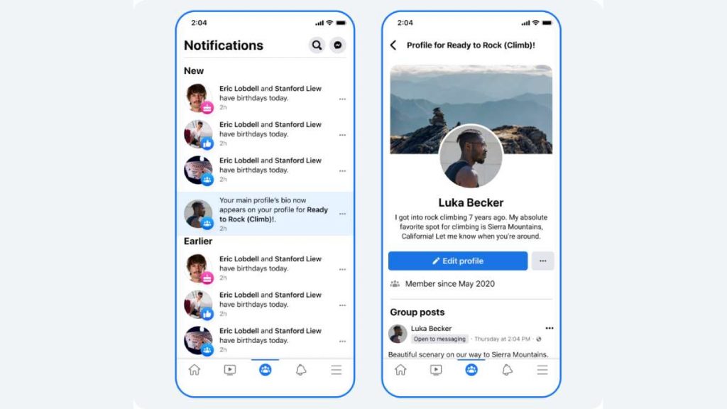 إضافة المزيد من المعلومات للملف الشخصي في مجموعات فيسبوك