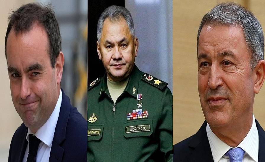 وزير الدفاع الروسي يبحث هاتفياً ونظيريه الفرنسي والتركي الأزمة الأوكرانية