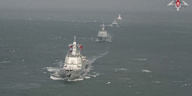 روسيا: المناورات البحرية مع الصين «ردّ فعل» على موقف واشنطن