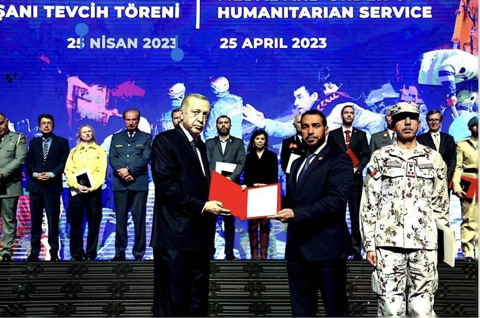 الرئيس التركي يمنح «الفارس الشهم 2» وسام الدولة للتضحية