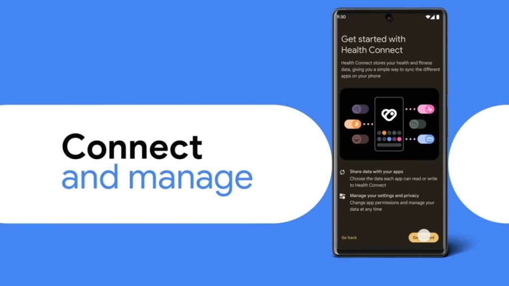 Health Connect للتحكم في بيانات الصحة واللياقة android 14