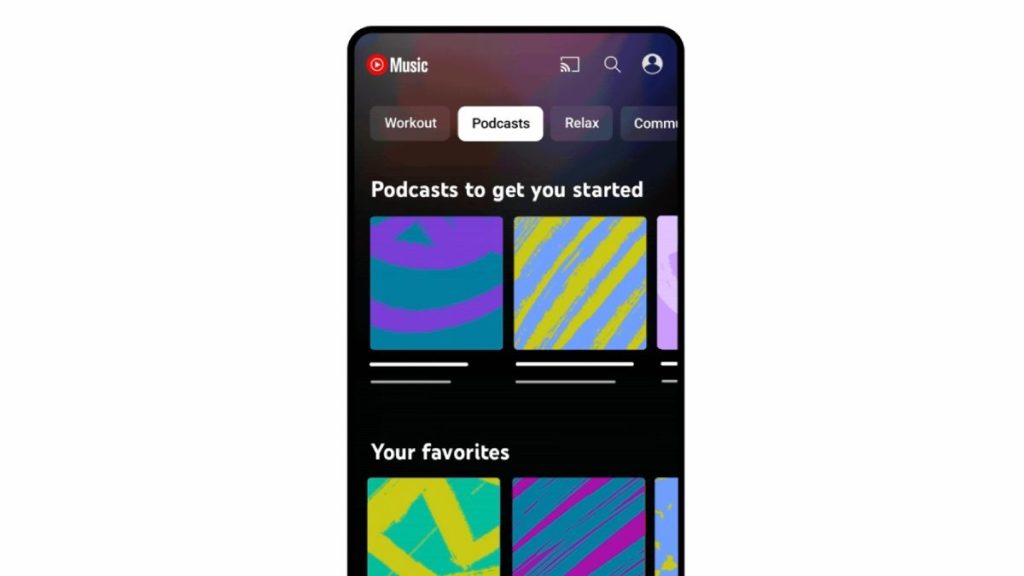 يوتيوب ميوزيك podcasts