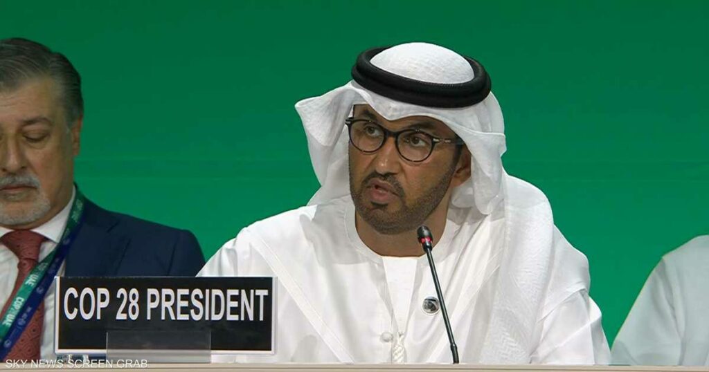 رئيس كوب 28: حانت لحظة إيجاد طريق مختلف لمواجهة تغير المناخ