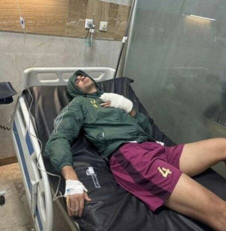 عملية ناجحة للاعب العراقي مناف يونس