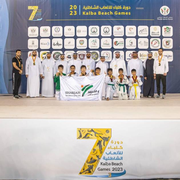 تتويج أبطال التايكواندو والسلة والريشة الطائرة في دورة كلباء الشاطئية