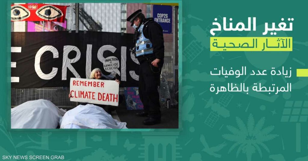 التغير المناخي ينعكس سلبيا على صحة البشر