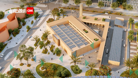 محطة لتبريد المناطق في مدينة مصدر وأول مسجد بانبعاثات صفرية