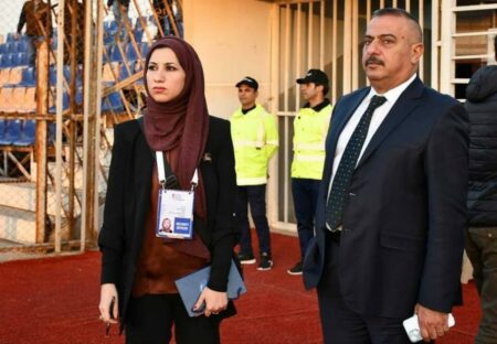 لأول مرة.. سيدة منسقاً أمنياً لمباريات الدوري العراقي