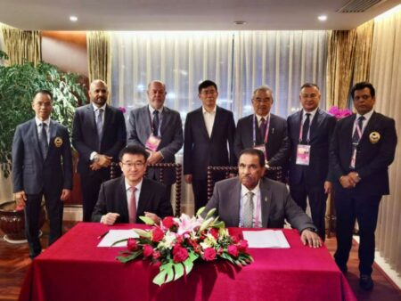 «آسيوي الكاراتيه» يبرم اتفاقية تعاون ثلاثية لإنشاء أكاديمية في الصين