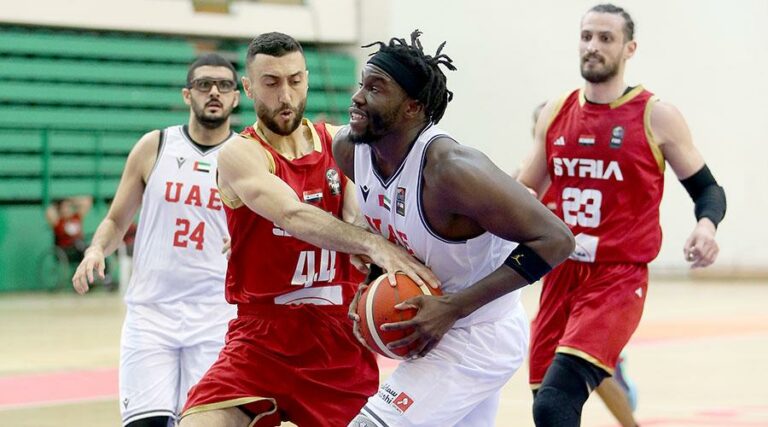 منتخب الإمارات للسلة يخسر أمام سوريا في تصفيات كأس آسيا