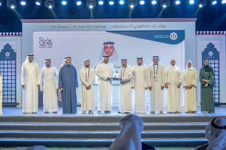«الشارقة الرياضي» يحتفي بالأبطال وشركاء نجاح الطواف الدولي