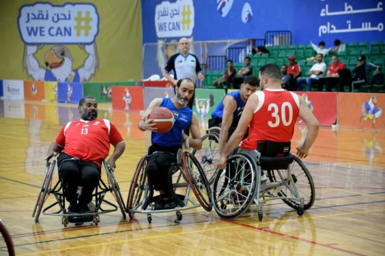 فوزان لخورفكان في التجمع الثالث لسلة الكراسي المتحركة