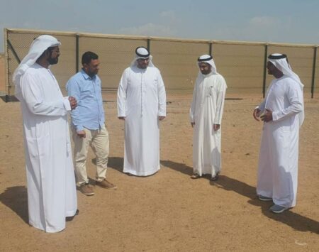 زيارة تفقدية للأعمال الإنشائية بميدان الذيد للهجن