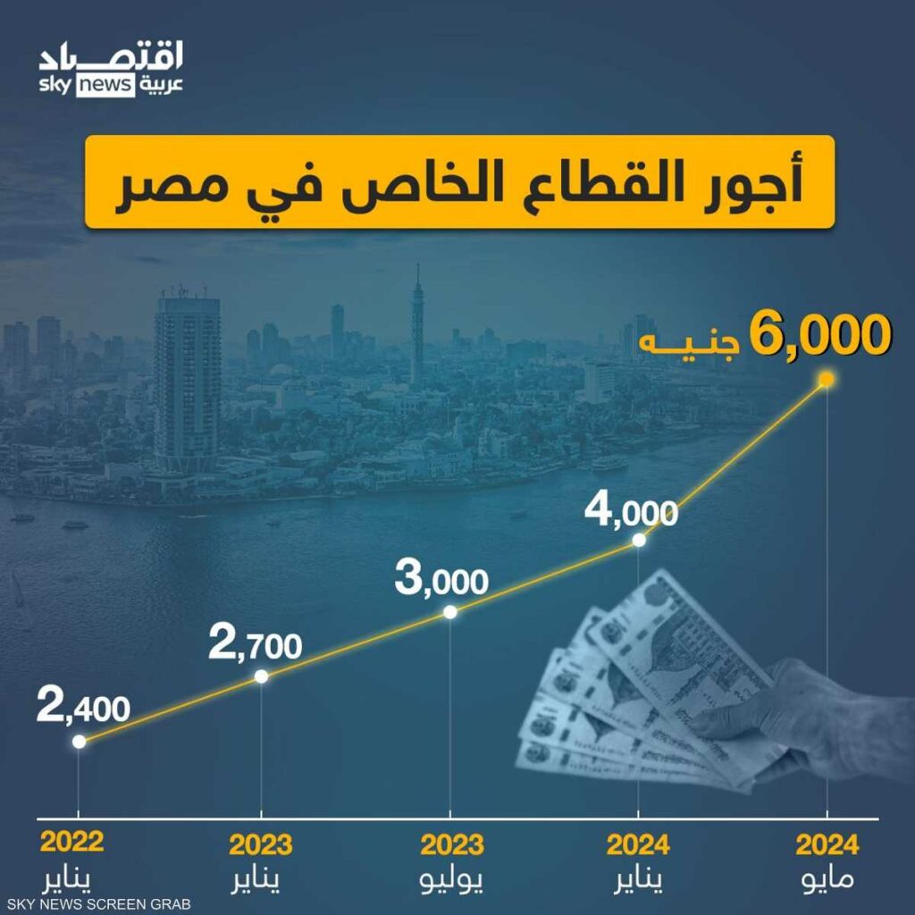 أجور القطاع الخاص في مصر