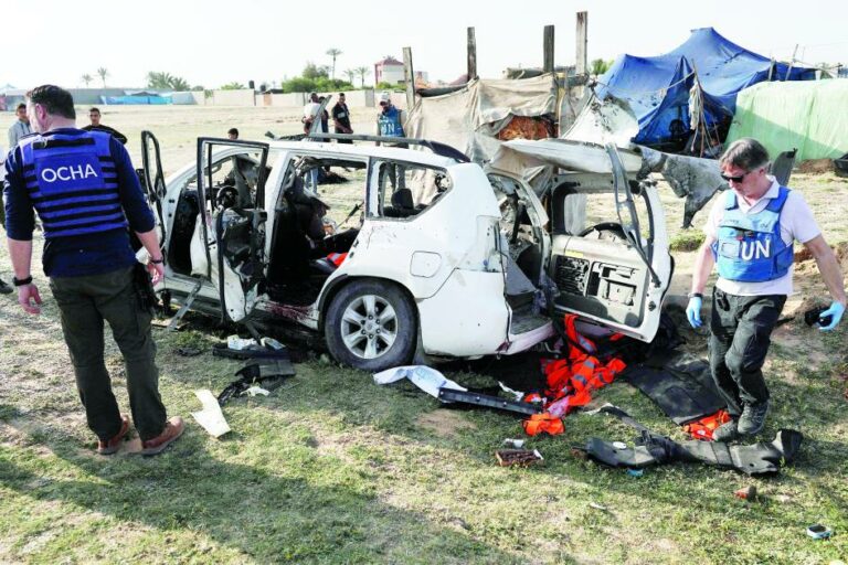 الإمارات تدين وتعزي في ضحايا هجوم «المطبخ المركزي العالمي» بغزة