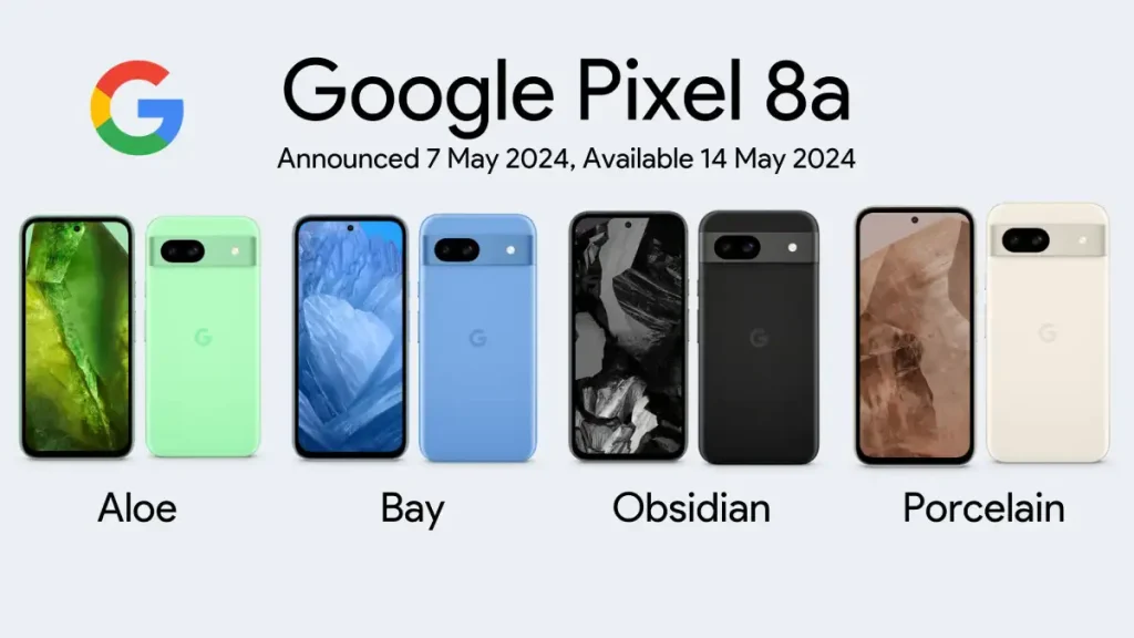 ألوان جوجل Pixel 8a 