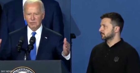 فيديو "الكارثة".. بايدن يقدم زيلينسكي على أنه "الرئيس بوتين"