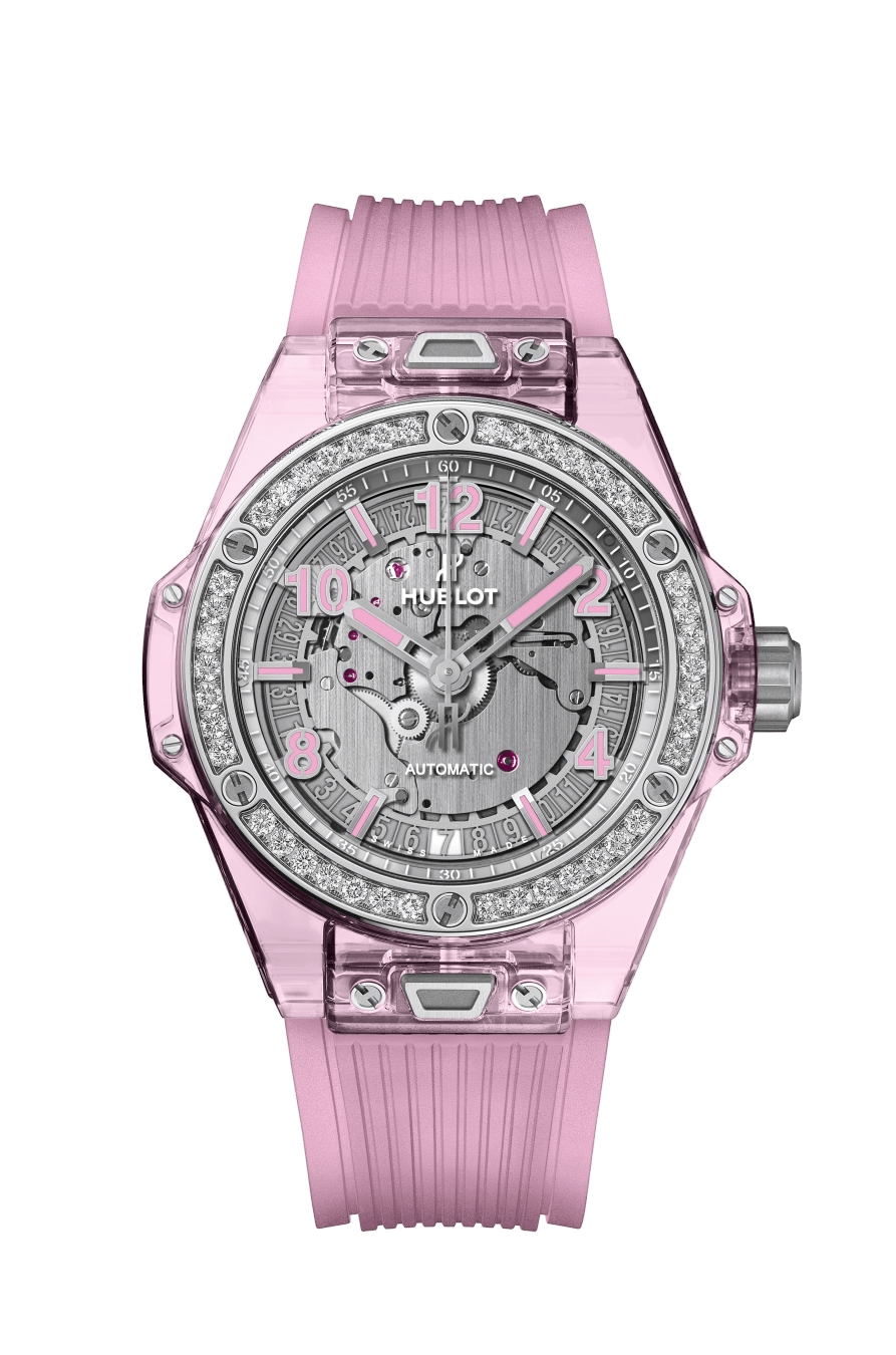 ساعة «Big Bang One Click Pink Sapphire».. من «Hublot»