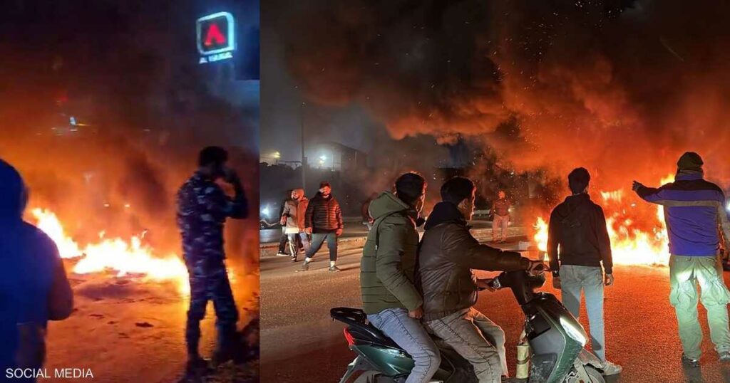 فيديو: موالون لحزب الله يقطعون طريق مطار بيروت.. ما القصة؟