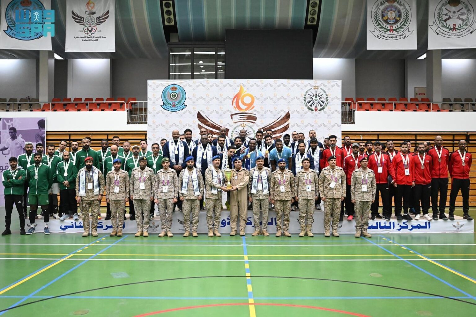 منتخب القوات الجوية ينتزع ذهبية “طائرة” دورة الألعاب الرياضية التاسعة عشرة للقوات المسلحة
