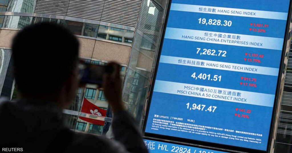 بورصة هونغ كونغ تسجل أسوأ انخفاض منذ العام 1997