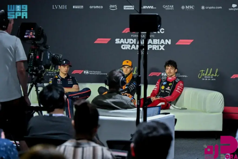 المؤتمر الصحفي للمتسابقين في جائزة السعودية الكبرى stc للفورمولا 1