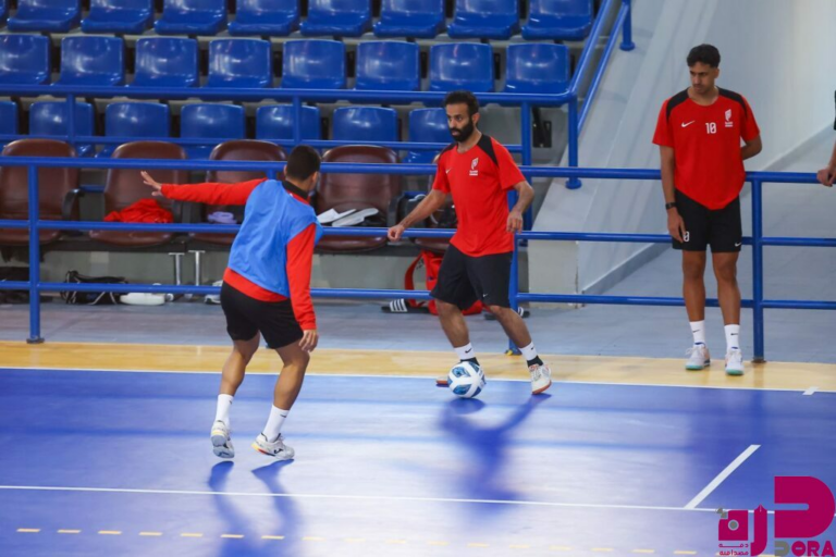 ختام تحضيرات القادسية لمواجهة العلا في نهائيات الدوري الممتاز لكرة قدم الصالات