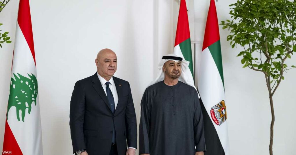 بيان مشترك: الإمارات ولبنان تتطلعان إلى تعزيز العلاقات