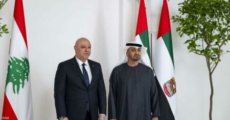 بيان مشترك: الإمارات ولبنان تتطلعان إلى تعزيز العلاقات
