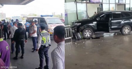 سيارة تصدم مدخل مطار في الفلبين.. وسقوط جرحى وقتيلين