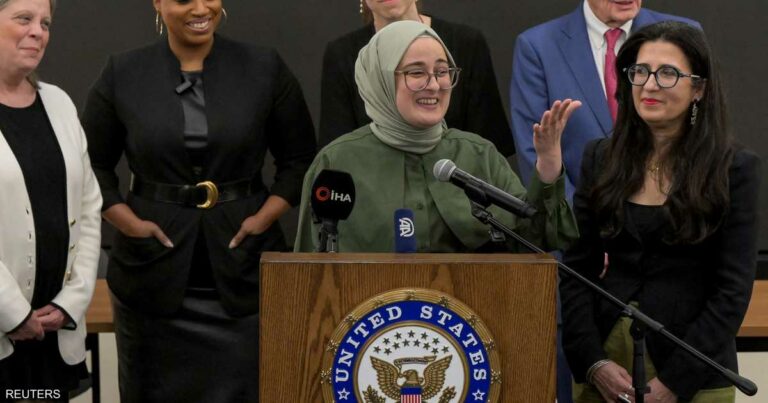 طالبة مؤيدة لغزة بعد الإفراج عنها: متحمسة للعودة إلى جامعتي