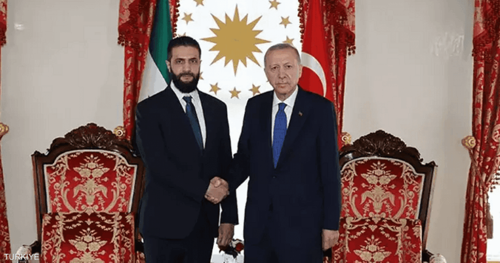 أردوغان يجري محادثات مع الشرع في إسطنبول