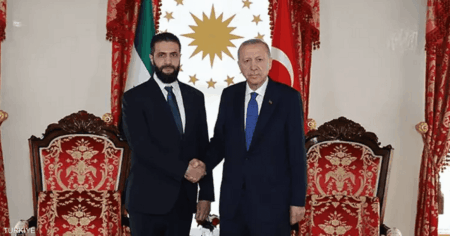 أردوغان يجري محادثات مع الشرع في إسطنبول