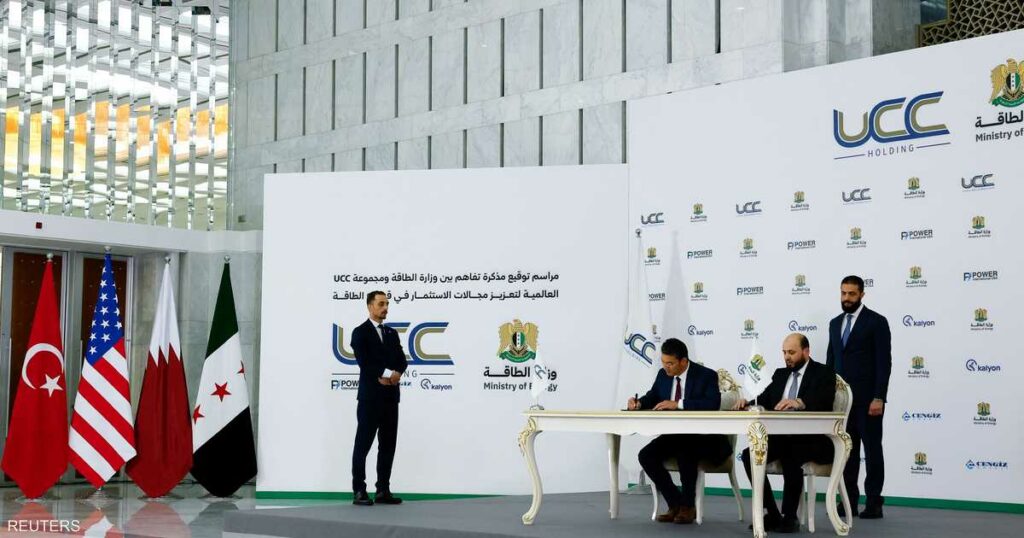 سوريا توقع اتفاقا في مجال الطاقة بقيمة 7 مليار دولار