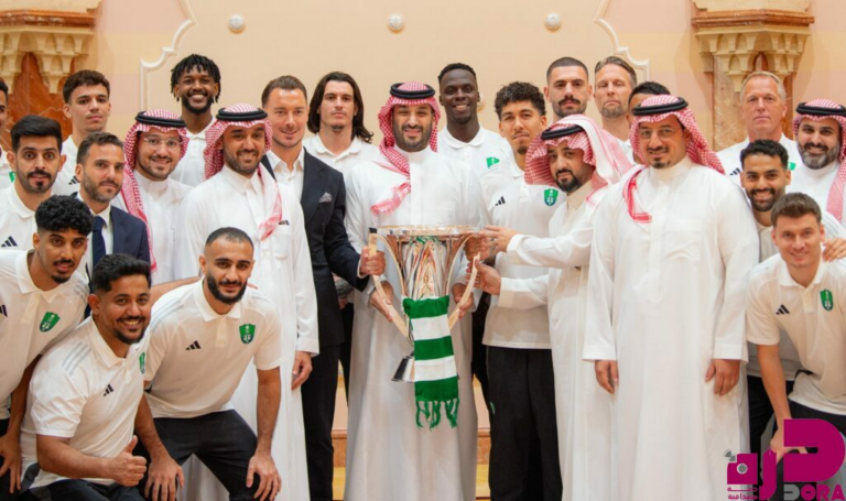 سمو ولي العهد يستقبل مسؤولي ولاعبي النادي الأهلي بمناسبة تحقيقهم دوري أبطال آسيا للنخبة 2025