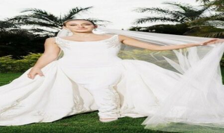 أمينة خليل تتألق بفستان زفاف ملكي يعكس أنوثة ناعمة وأناقة خالدة أمينة خليل تتألق بفستان زفاف ملكي يعكس أنوثة ناعمة وأناقة خالدة