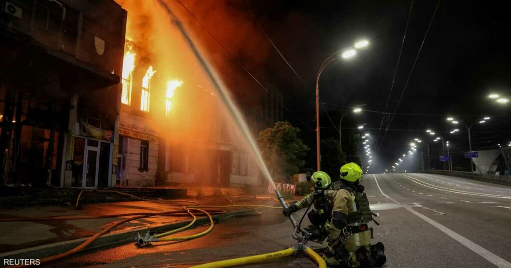 هجوم روسي كبير بطائرات مسيّرة يستهدف كييف وأوديسا