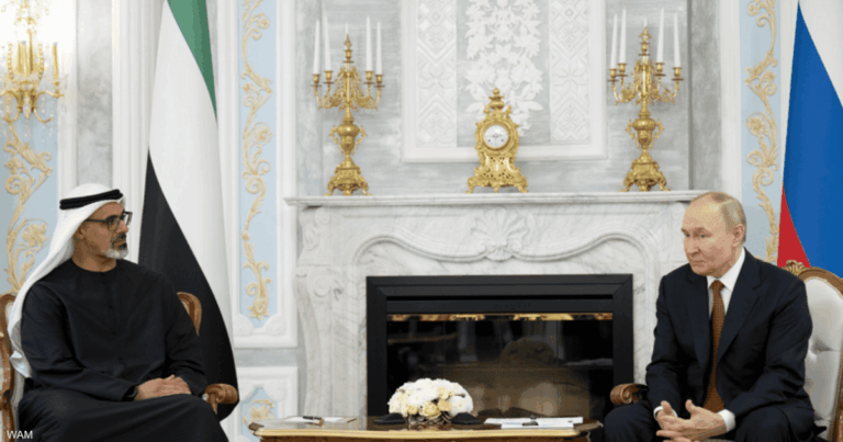 ولي عهد أبوظبي وبوتين يبحثان علاقات الشراكة الاستراتيجية