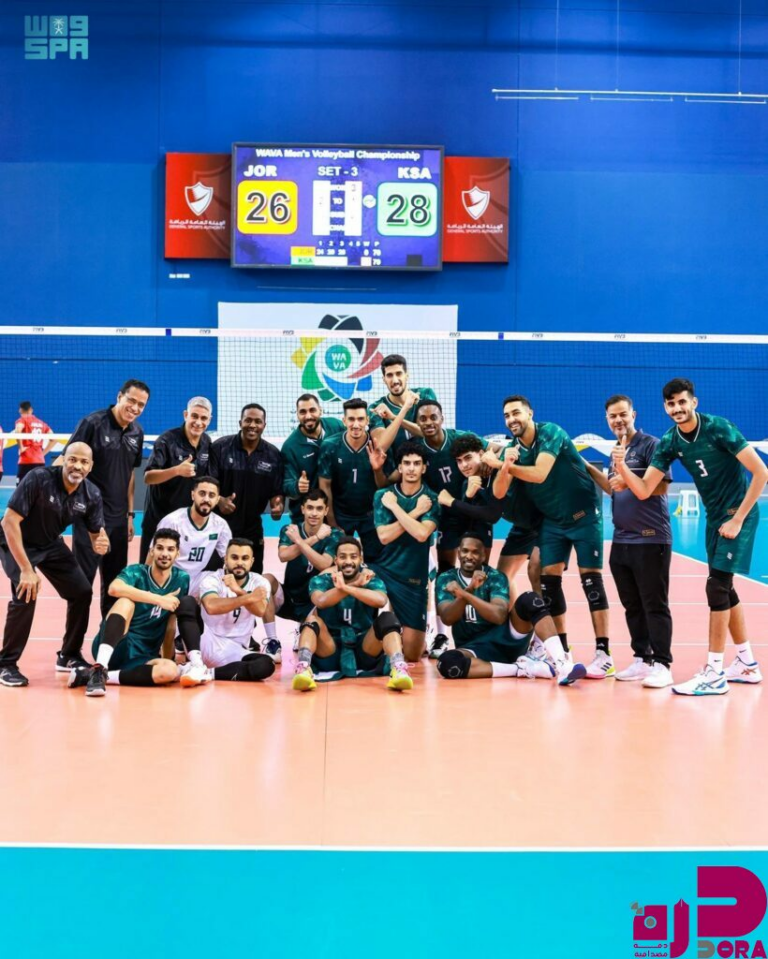 أخضر الطائرة يواجه البحرين في نصف نهائي بطولة كأس غرب آسيا للرجال