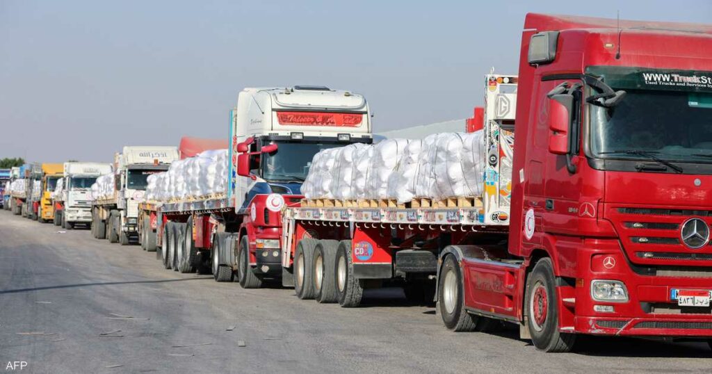 الأونروا: 6 آلاف شاحنة مساعدات عالقة خارج غزة