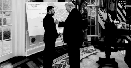 ترامب يعرض على زيلينسكي "خريطة الصراع".. هل حاول الضغط عليه؟