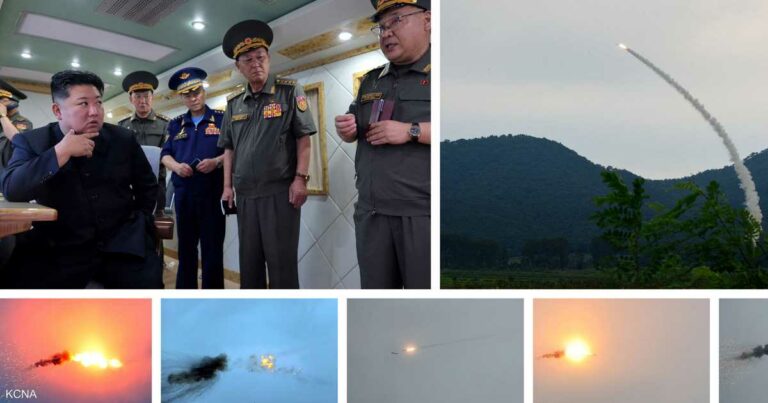 زعيم كوريا الشمالية يشرف على إطلاق صواريخ دفاع جوي جديدة