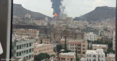 فيديو.. غارات إسرائيلية على صنعاء والجوف في اليمن