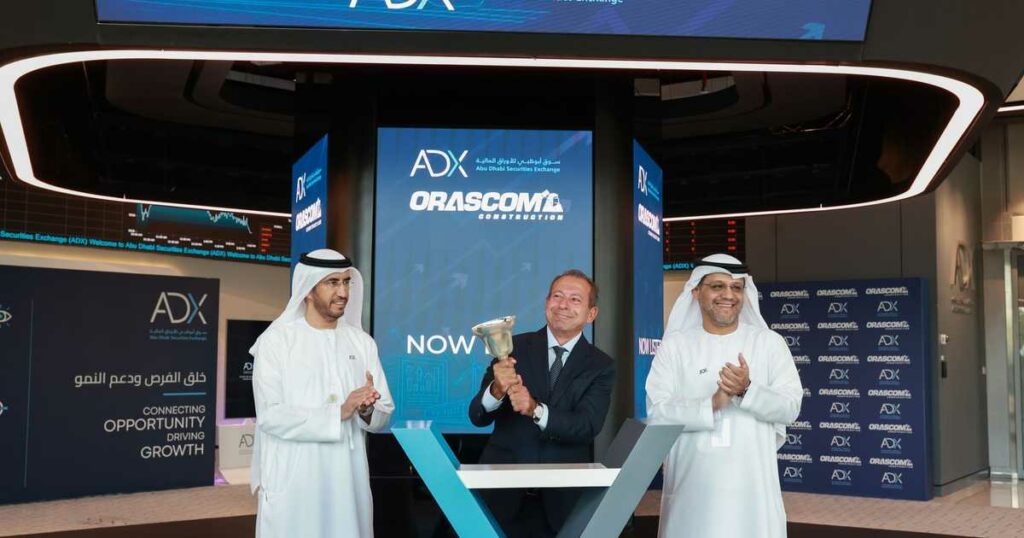 سوق أبوظبي للأوراق المالية يعلن إدراج "أوراسكوم كونستراكشون"