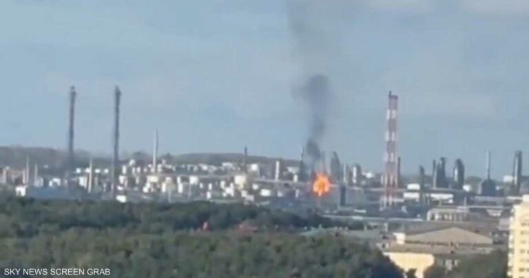 فيديو.. أوكرانيا تستهدف مصفاة نفط في وسط روسيا