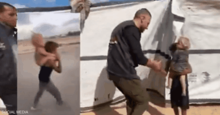 فيديو.. اللجنة المصرية تصل للطفل الغزاوي الذي حمل شقيقه